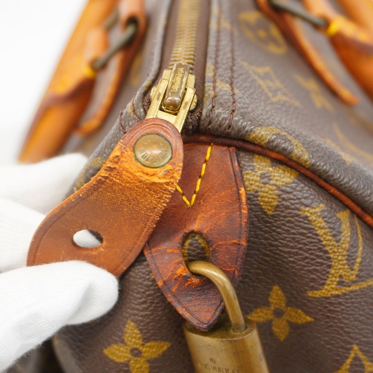 Louis Vuitton Handbag Monogram Speedy 30 Brown — view 6