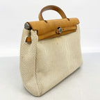 Hermes Handbag Herbag PM Toile GM Natural Silver — view 2