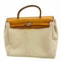 Hermes Handbag Herbag PM Toile GM Natural Silver