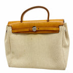 Hermes Handbag Herbag PM Toile GM Natural Silver