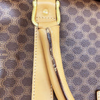 Celine Boston Bag Macadam Brown Gold — view 8