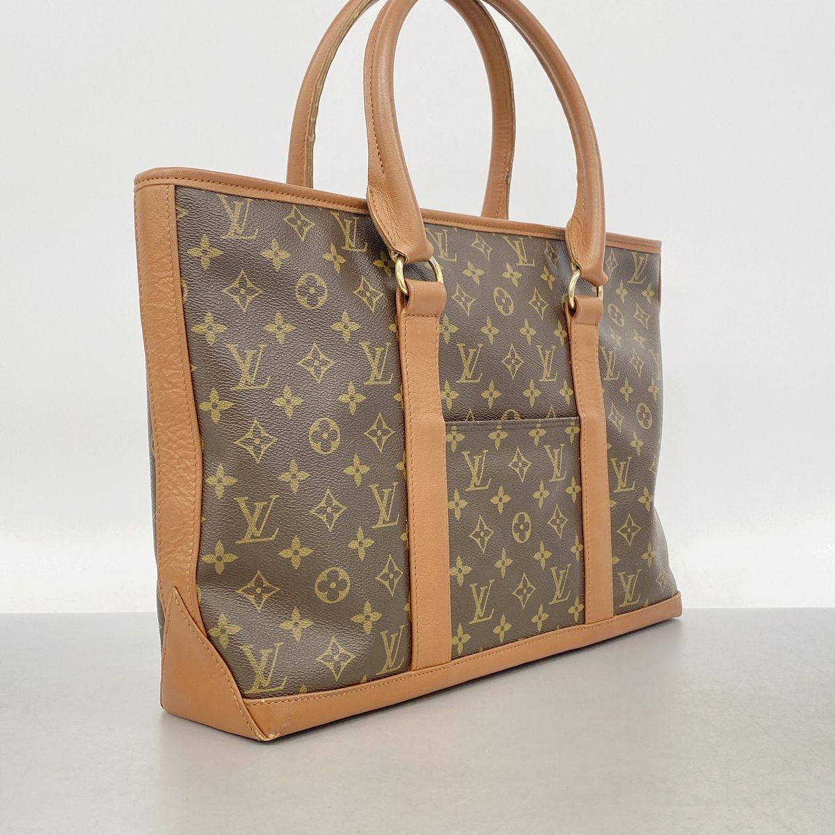 Louis Vuitton Tote Monogram Sac Weekend PM Brown — view 2