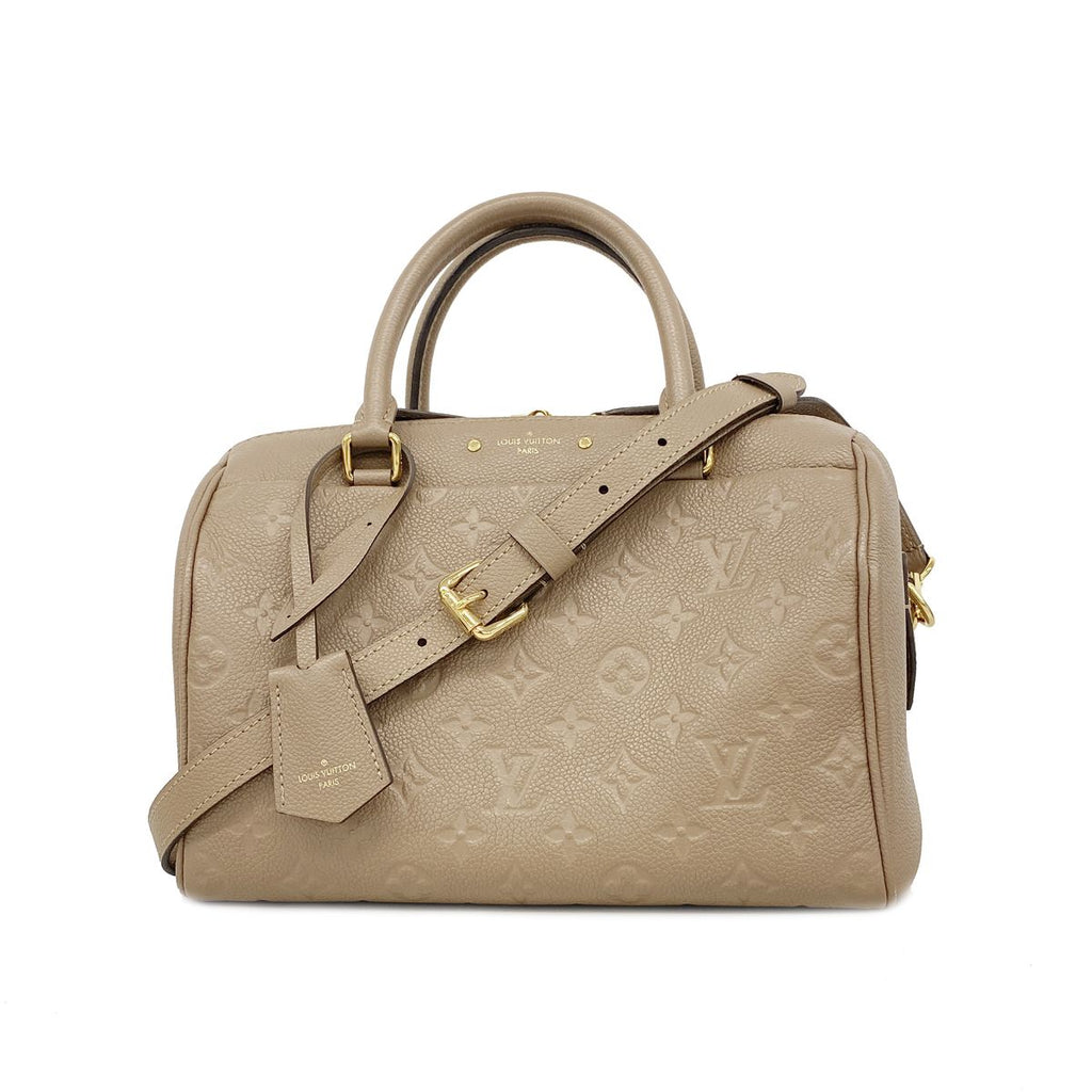 Louis Vuitton Handbag Monogram Empreinte Speedy Bandouliere 25 Taupe Glace