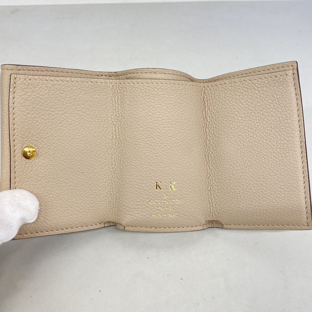 Louis Vuitton Trifold Wallet Taurillon Portefeuille Lock Mini Galet — view 3