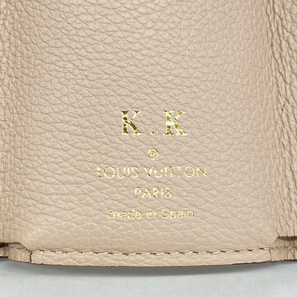 Louis Vuitton Trifold Wallet Taurillon Portefeuille Lock Mini Galet — view 4