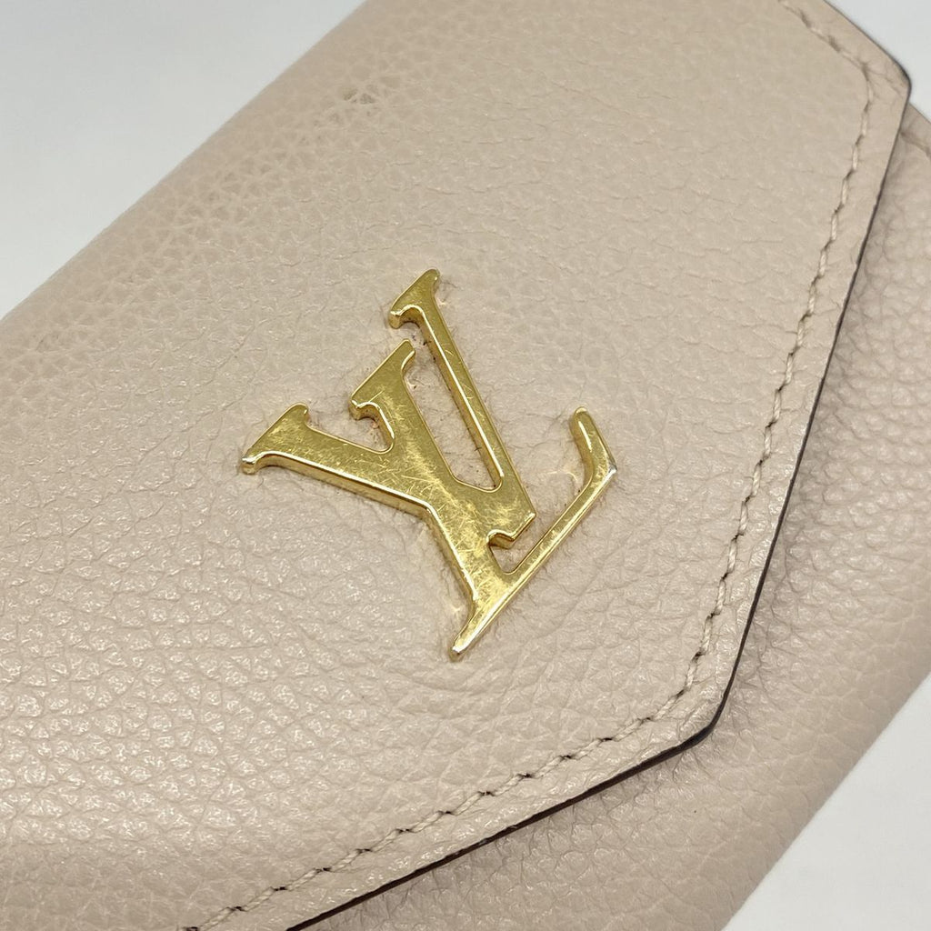 Louis Vuitton Trifold Wallet Taurillon Portefeuille Lock Mini Galet — view 8