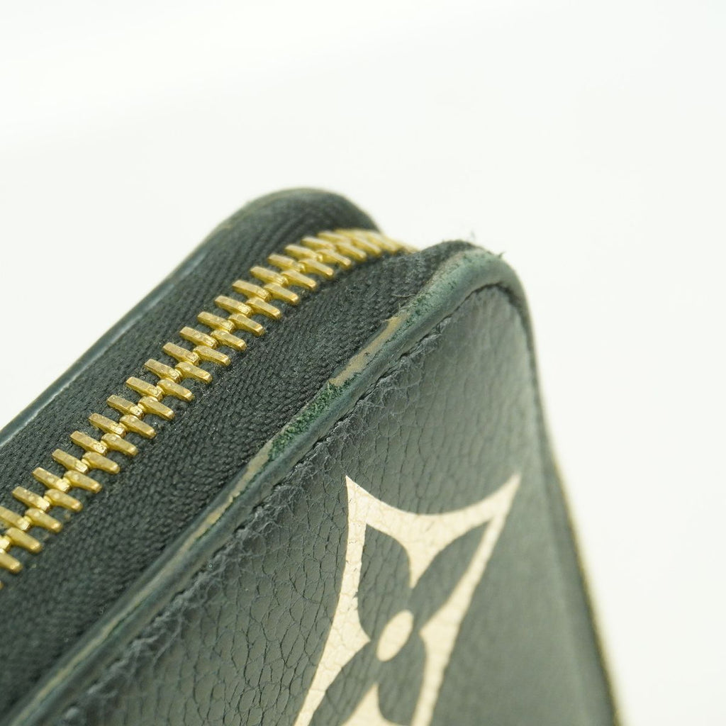 Louis Vuitton Wallet Monogram Empreinte Bicolor Zippy Black Beige — view 8