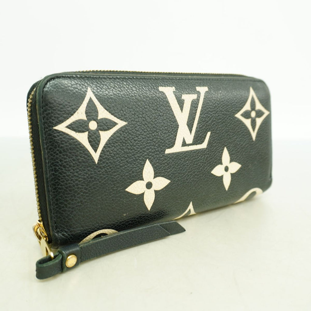 Louis Vuitton Wallet Monogram Empreinte Bicolor Zippy Black Beige — view 2