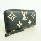 Louis Vuitton Wallet Monogram Empreinte Bicolor Zippy Black Beige — view 2