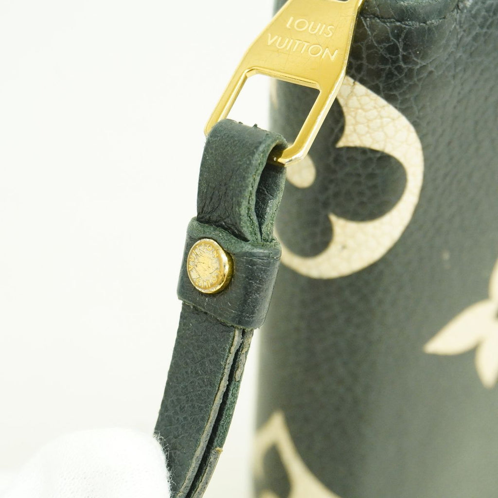 Louis Vuitton Wallet Monogram Empreinte Bicolor Zippy Black Beige — view 7