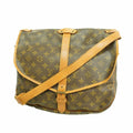 Louis Vuitton Shoulder Bag Monogram Saumur 35 Brown