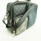 Louis Vuitton Handbag Monogram Eclipse Patchwork Messenger Multi Pocket Black — view 2
