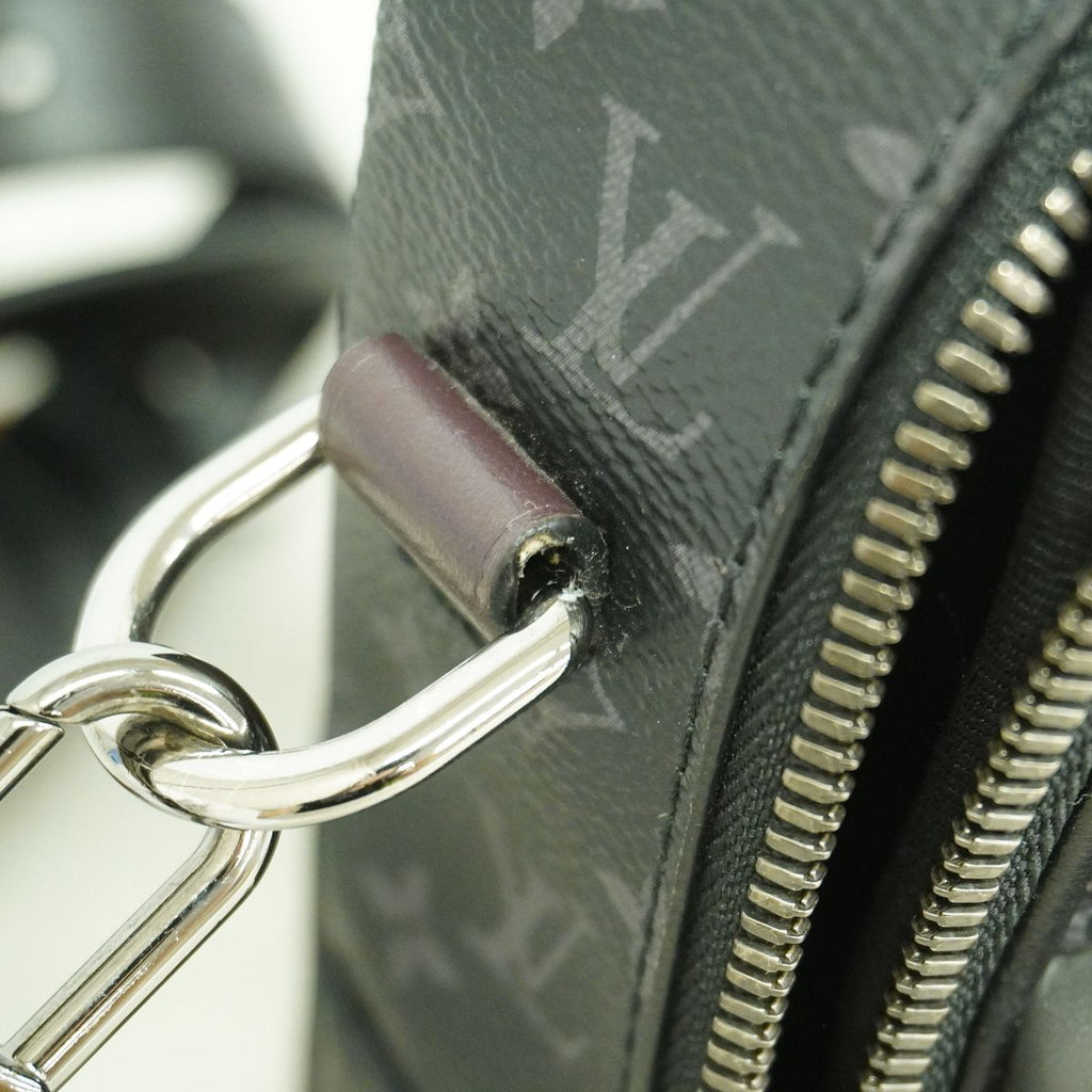 Louis Vuitton Handbag Monogram Eclipse Patchwork Messenger Multi Pocket Black — view 7