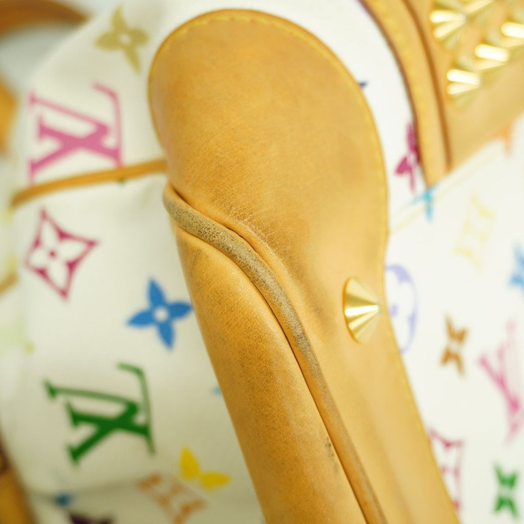 Louis Vuitton Handbag Monogram Multicolor Courtney MM Blanc 2-Way Bag — view 6