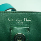 Dior Handbag Diorissimo Leather Blue Silver 2-Way Bag — view 5