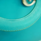 Dior Handbag Diorissimo Leather Blue Silver 2-Way Bag — view 8