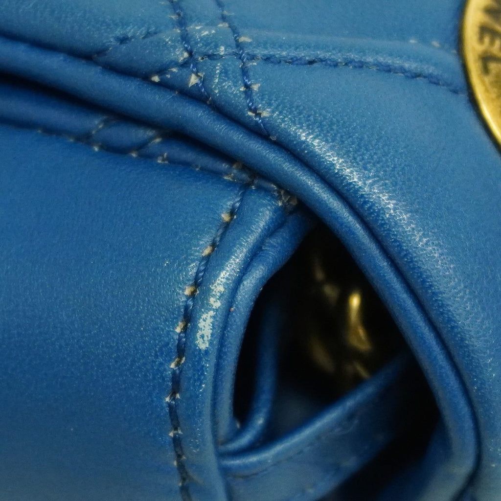 Chanel Shoulder Bag 2.55 Leather Blue Gold — view 6