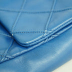 Chanel Shoulder Bag 2.55 Leather Blue Gold — view 8