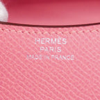 Hermes Wallet Constance Slim Veau Epsom Rose Azalea Silver — view 4