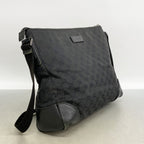Gucci Shoulder Bag GG Canvas Black Silver — view 2