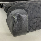 Gucci Shoulder Bag GG Canvas Black Silver — view 6