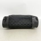 Gucci Shoulder Bag GG Canvas Black Silver — view 3