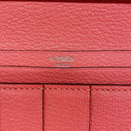 Hermes Wallet Bearn Soufflet Chevre Mysore Rose Azalea Silver — view 4
