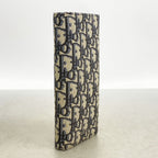 Dior Wallet Oblique Canvas Beige Black Silver — view 2