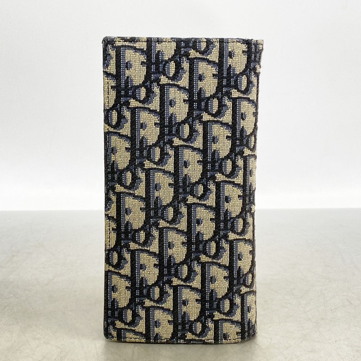 Dior Wallet Oblique Canvas Beige Black Silver — view 7