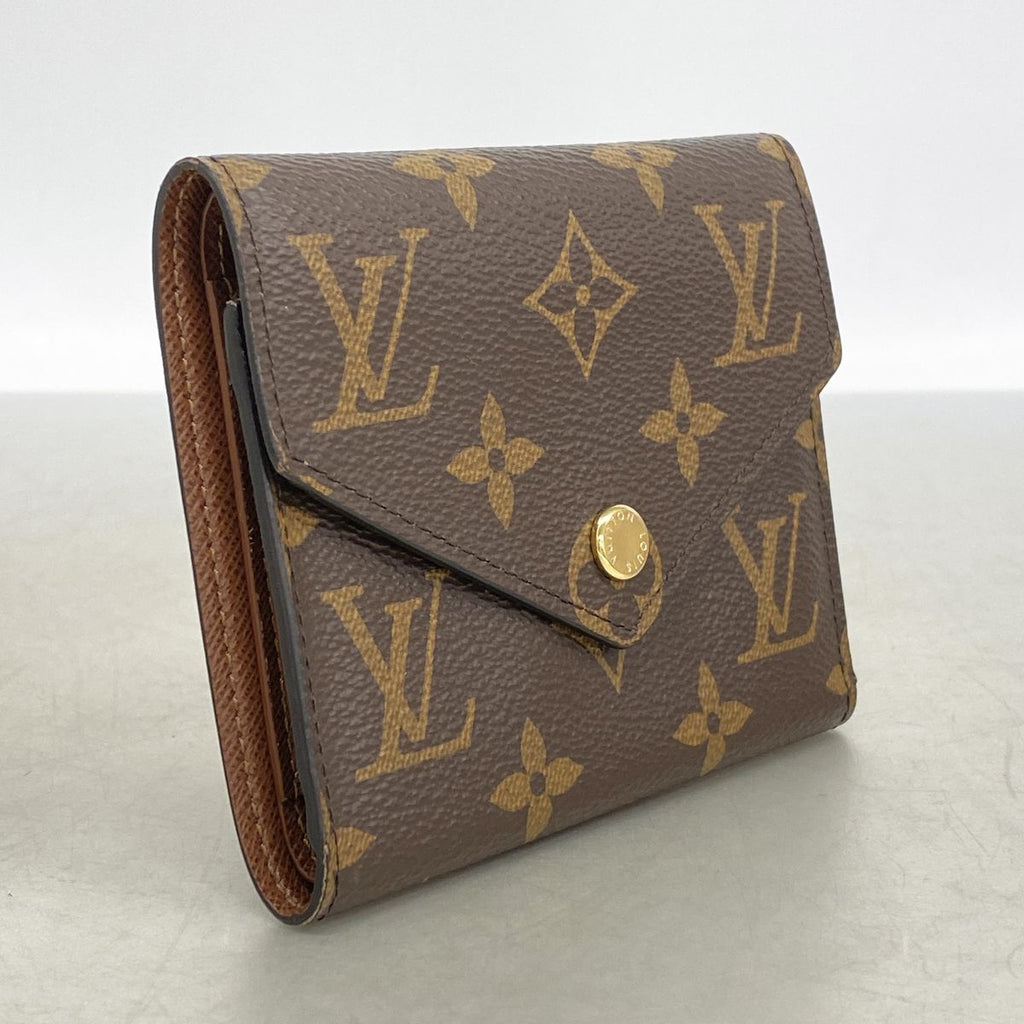 Louis Vuitton Trifold Wallet Monogram Portefeuille Victorine Brown — view 2