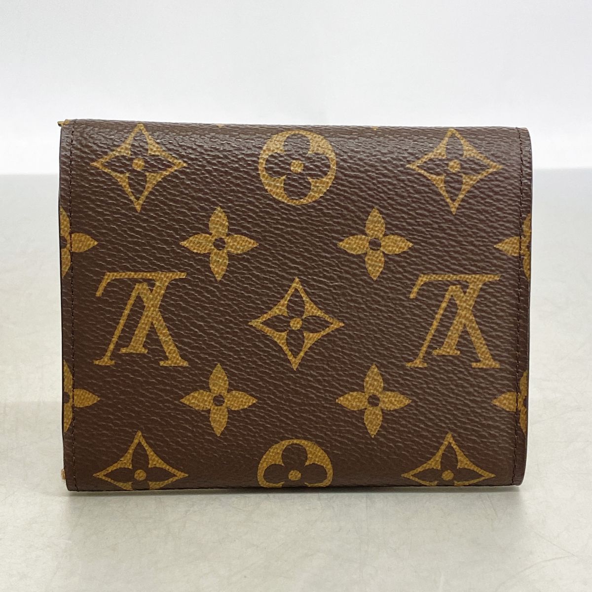Louis Vuitton Trifold Wallet Monogram Portefeuille Victorine Brown — view 8