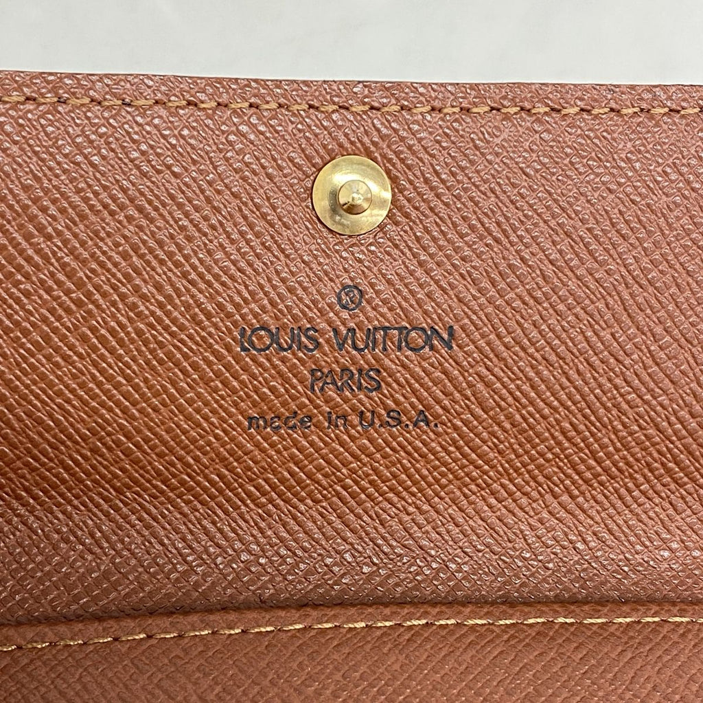 Louis Vuitton Key Case Monogram Multicles 4 Brown Key Holder Coin Purse — view 4