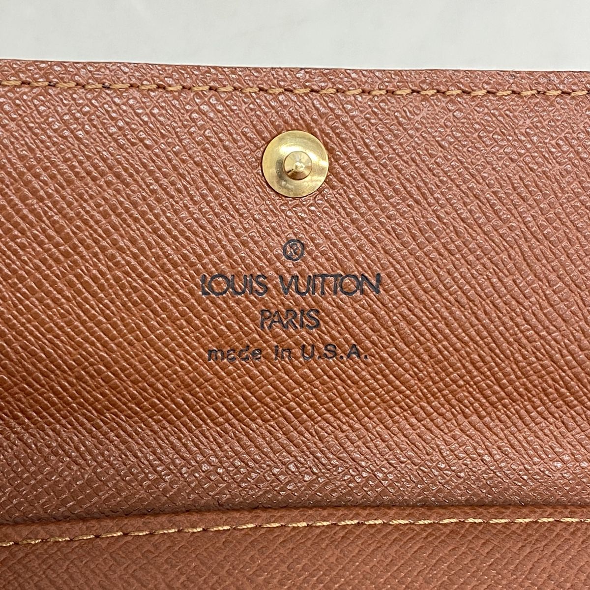 Louis Vuitton Key Case Monogram Multicles 4 Brown Key Holder Coin Purse — view 4