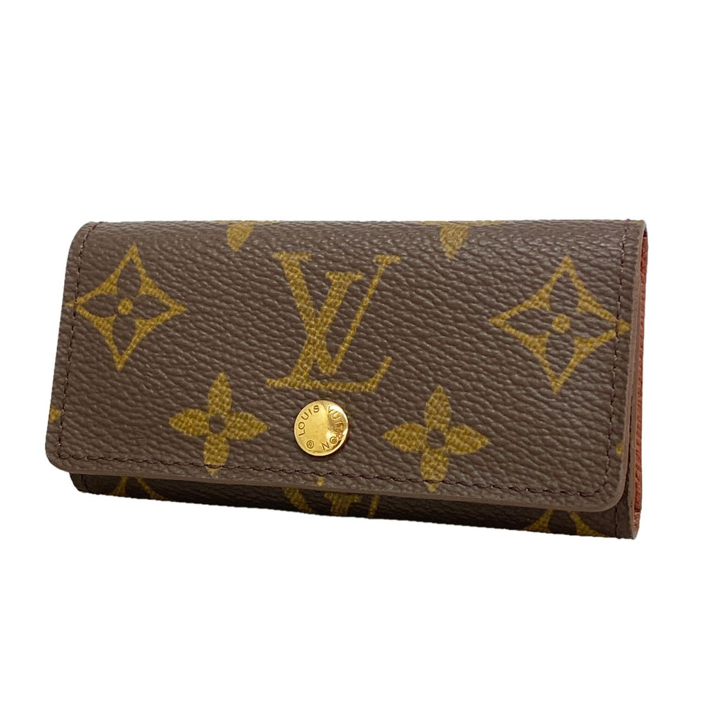 Louis Vuitton Key Case Monogram Multicles 4 Brown Key Holder Coin Purse
