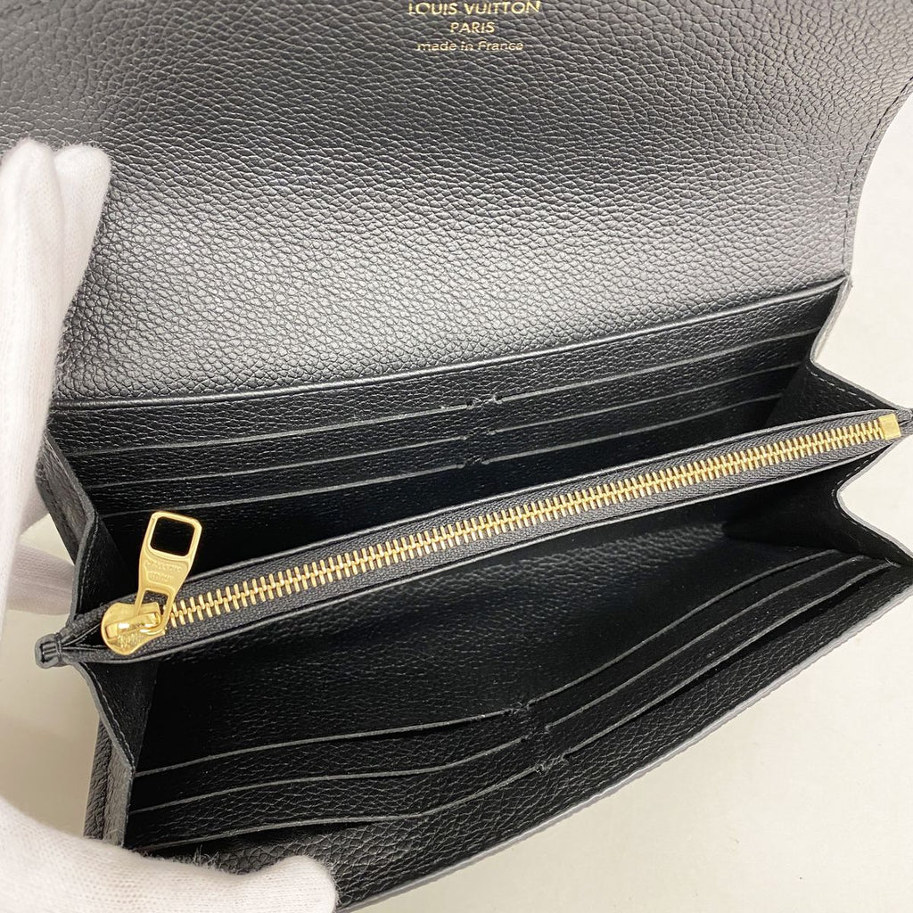 Louis Vuitton Wallet Monogram Empreinte Portefeuille Sarah Noir — view 3