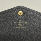 Louis Vuitton Wallet Monogram Empreinte Portefeuille Sarah Noir — view 4