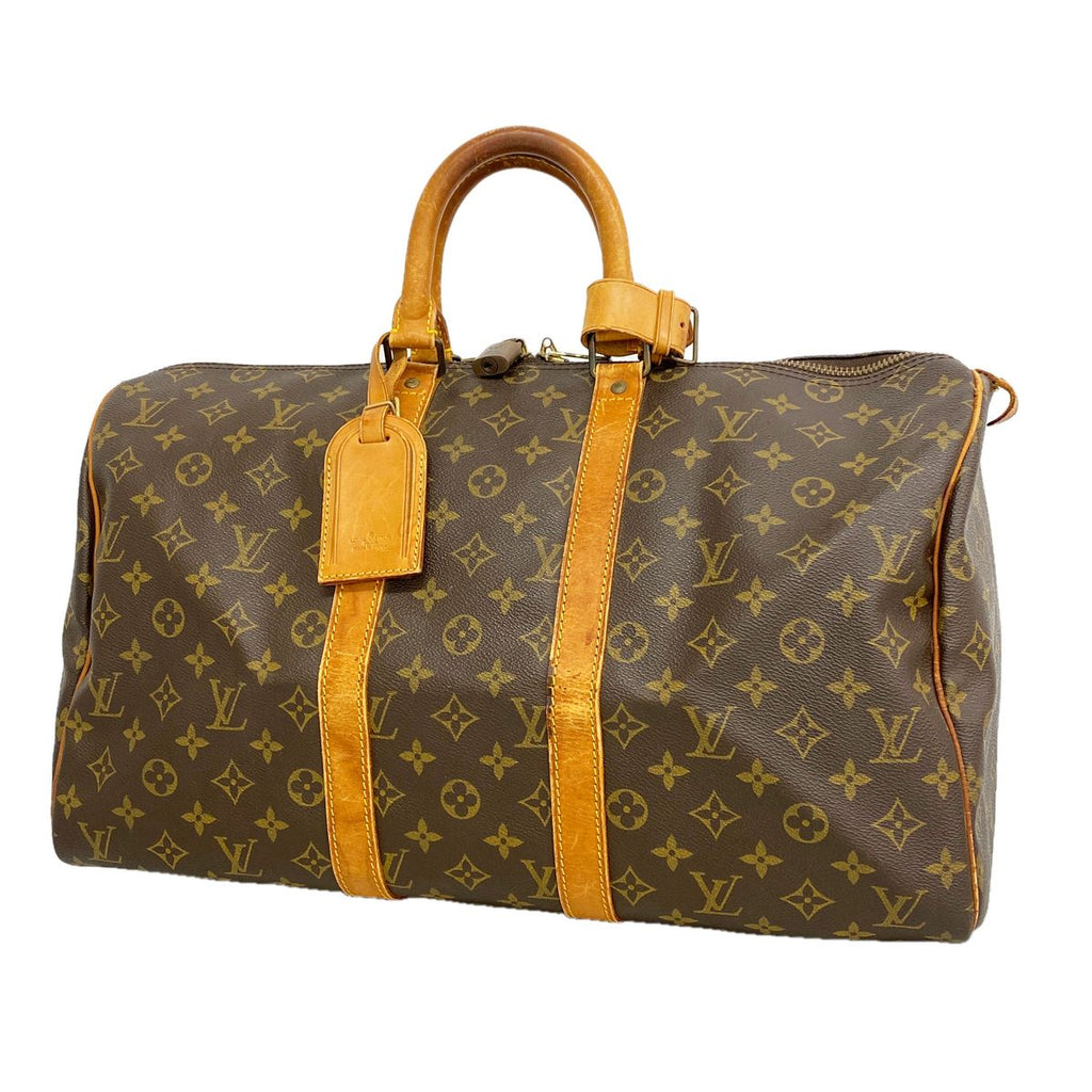 Louis Vuitton Boston Bag Monogram Keepall 45 Brown