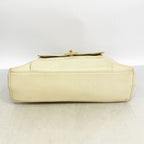 Chanel Chain Tote Caviar Leather Ivory Gold — view 3