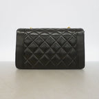 Chanel Shoulder Bag Diana Lambskin Black Gold — view 8