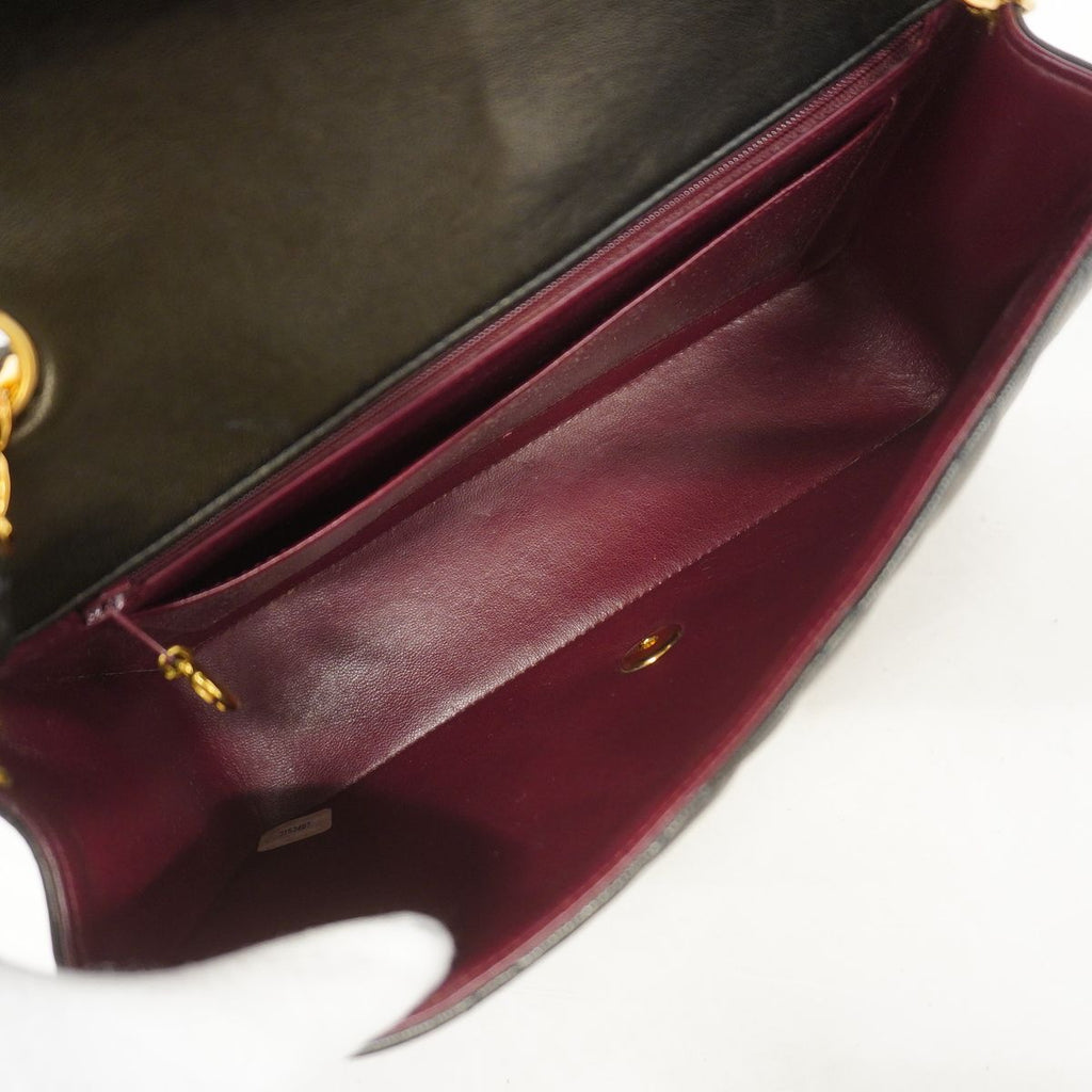 Chanel Shoulder Bag Diana Lambskin Black Gold — view 4