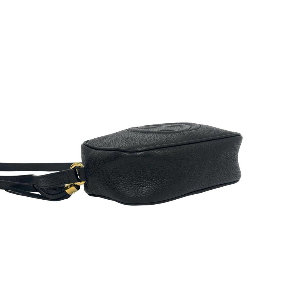 Gucci Soho Interlocking G Tassel Leather Mini Shoulder Bag Pochette Black — view 7