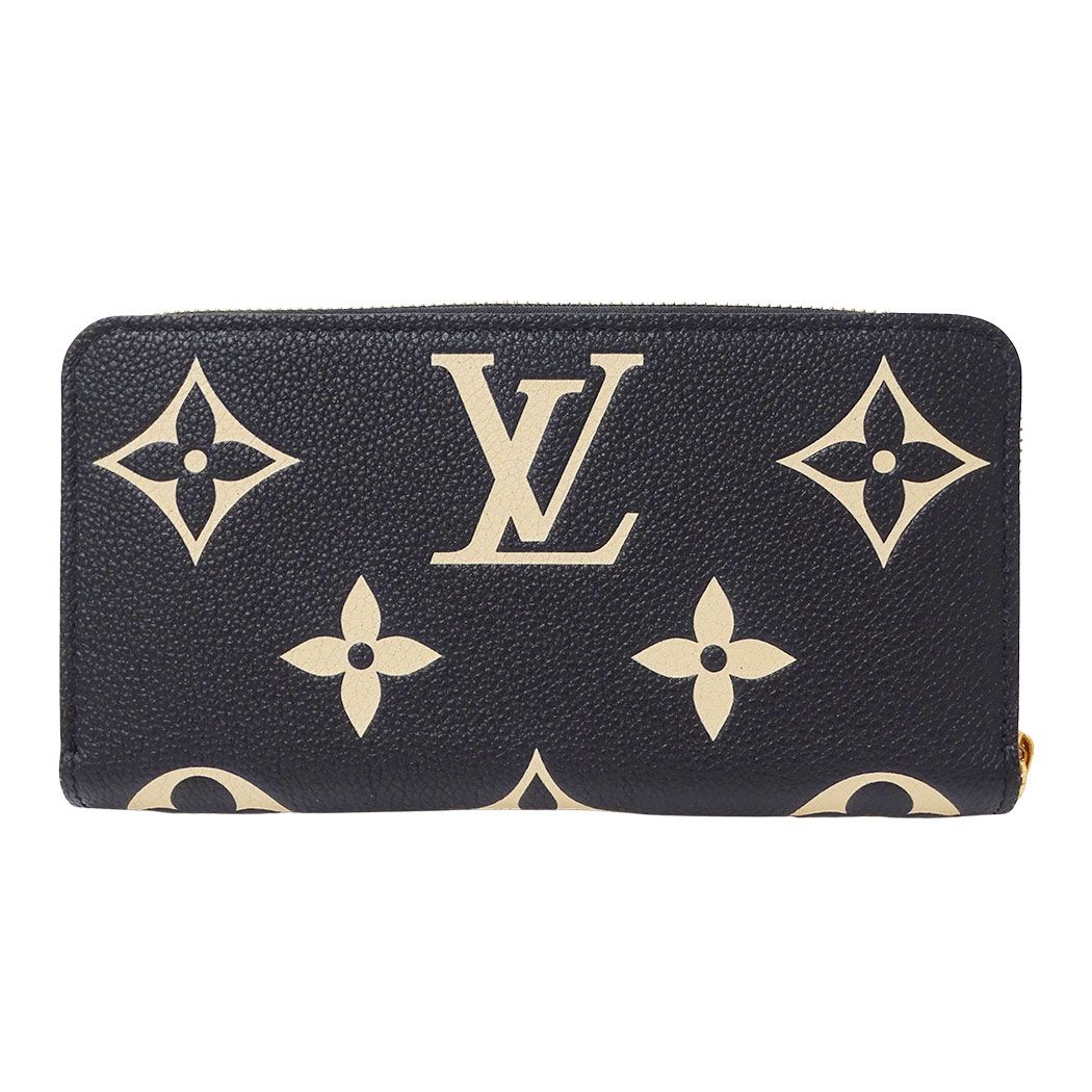 Louis Vuitton Wallet Monogram Bicolor Empreinte Zippy Noir Black Zip Around — view 2