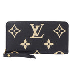 Louis Vuitton Wallet Monogram Bicolor Empreinte Zippy Noir Black Zip Around