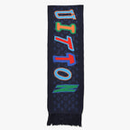 Louis Vuitton Echarpe NBA Monogram Letters Scarf Navy Multicolor — view 3