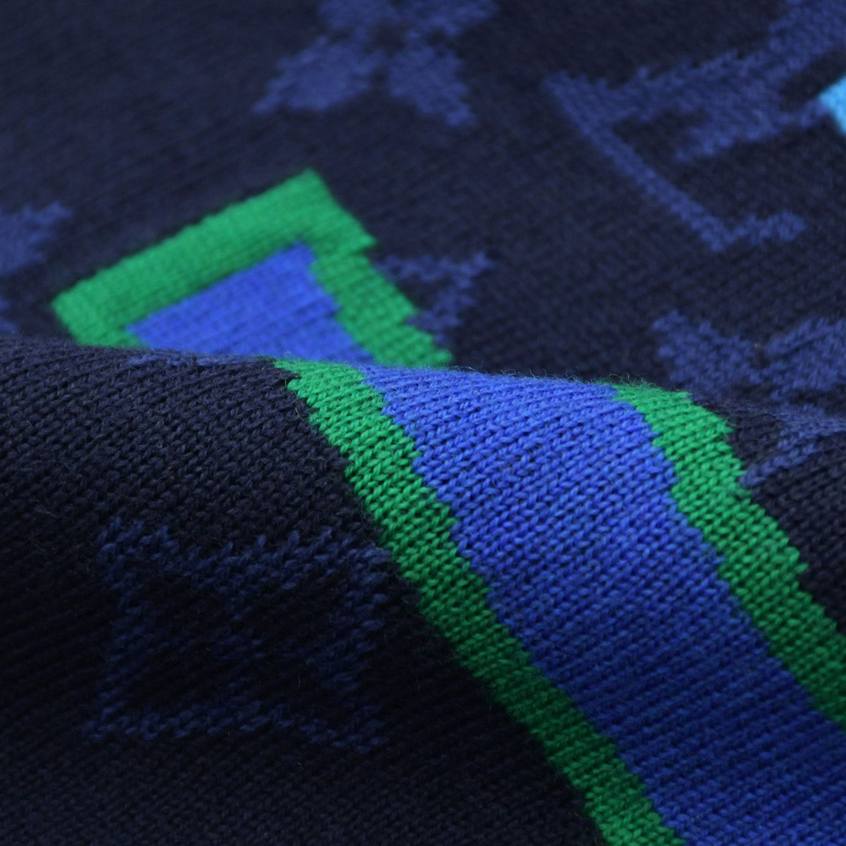 Louis Vuitton Echarpe NBA Monogram Letters Scarf Navy Multicolor — view 8