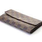 Louis Vuitton Portefeuille Sarah Damier Wallet Canvas Brown — view 4