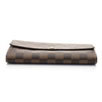 Louis Vuitton Portefeuille Sarah Damier Wallet Canvas Brown — view 3