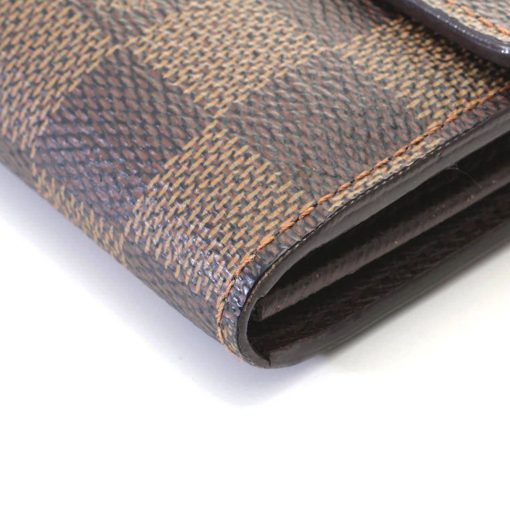 Louis Vuitton Portefeuille Sarah Damier Wallet Canvas Brown — view 6