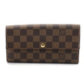 Louis Vuitton Portefeuille Sarah Damier Wallet Canvas Brown