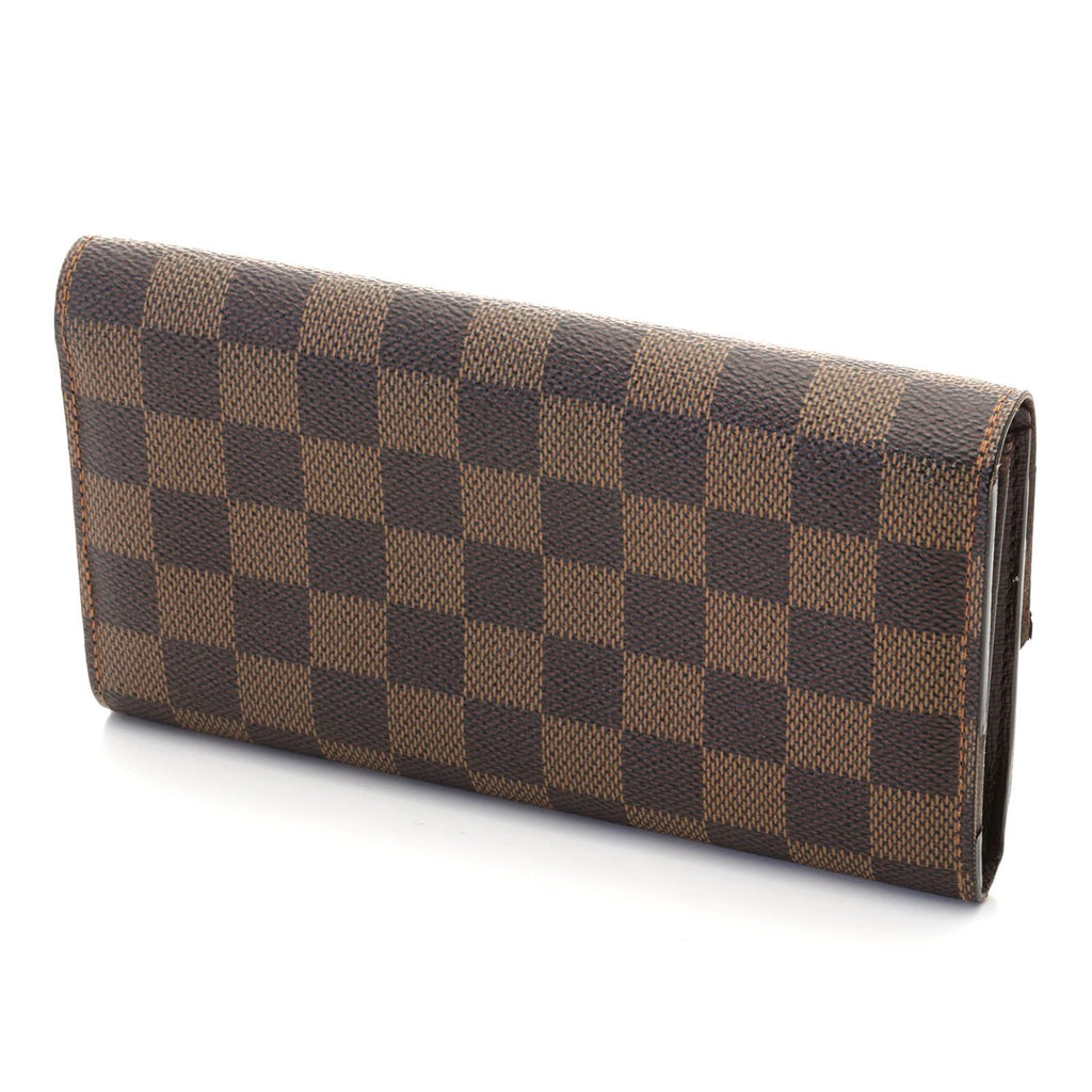 Louis Vuitton Portefeuille Sarah Damier Wallet Canvas Brown — view 2